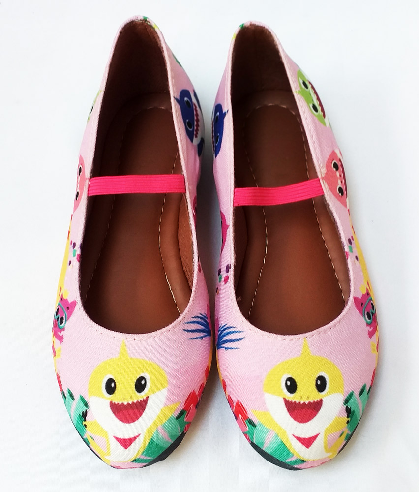 Sapatilha Baby Shark Rosa Feminino Infantil Sapatilha Infantil Kids Baby shark